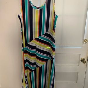 JESSICA LONDON Size 24 multi colored maxi dress
